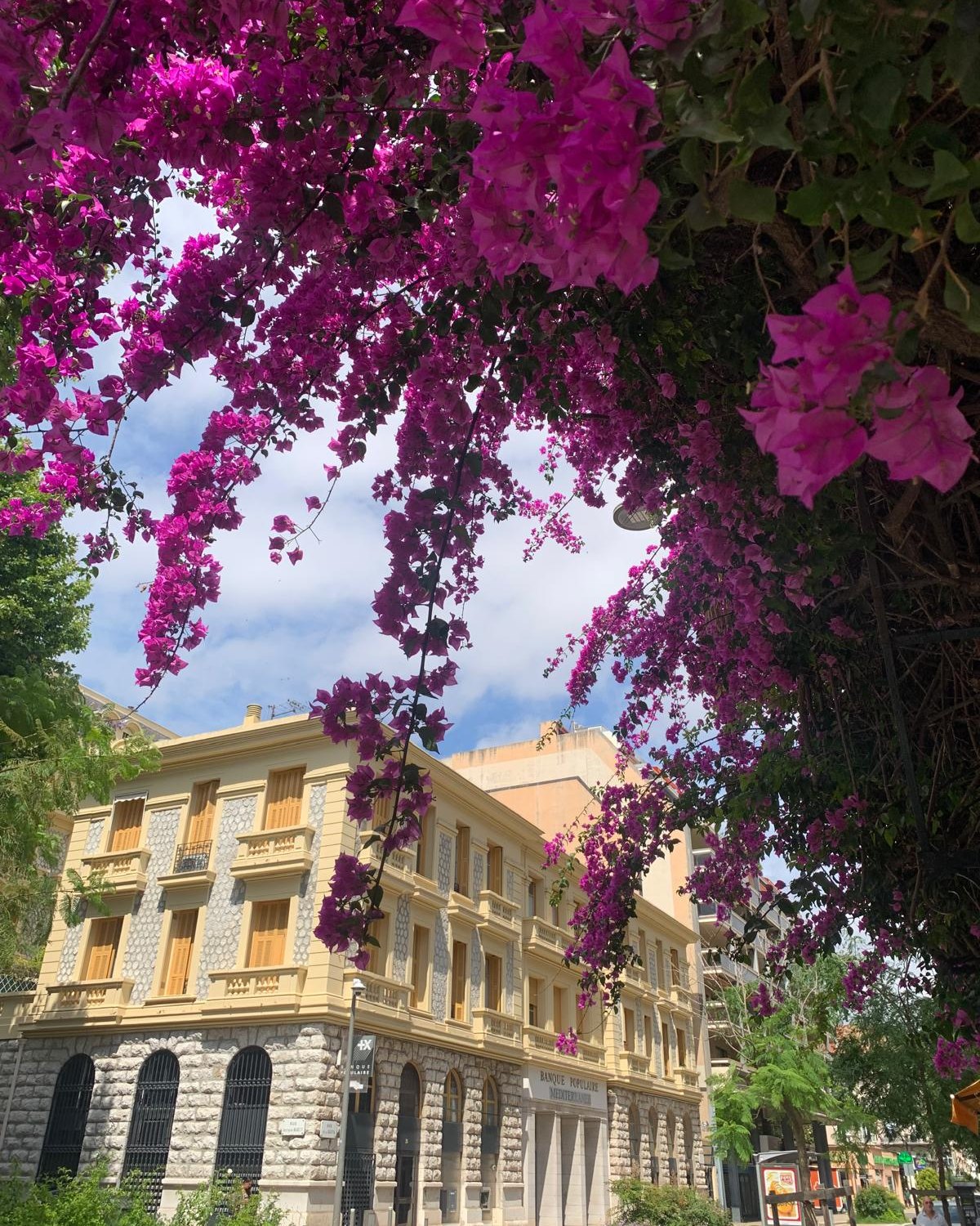Façades Belle Époque dans le Carré d'Or, à Nice